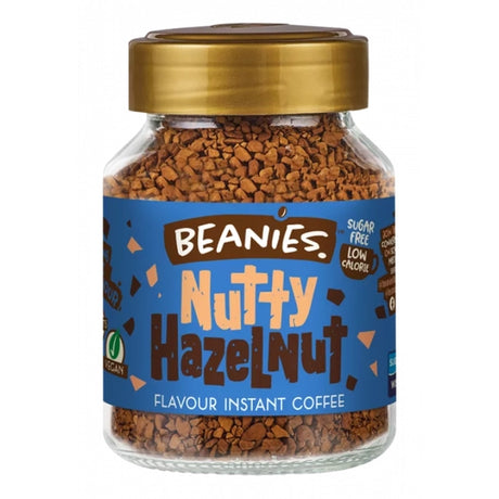 Beanies Flavoured Coffee Nutty Hazelnut 50g - Sweet Victory Products Ltd
