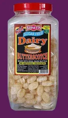 Barnetts Sugar Free Dairy Butterscotch Sweets 200g - Sweet Victory Products Ltd
