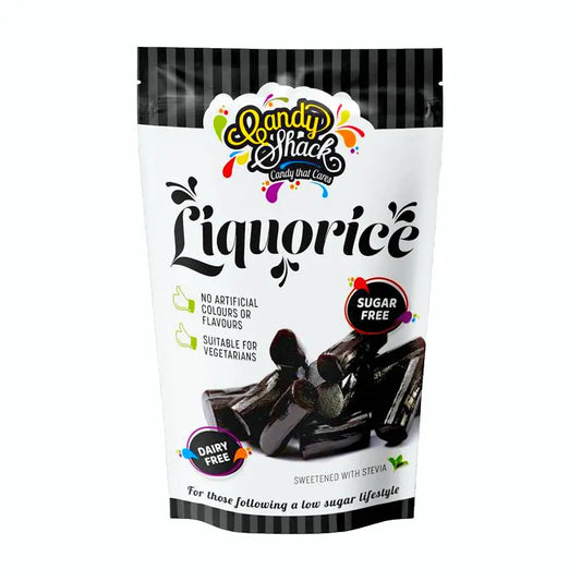 Candyshack Soft Eating Sugar Free Liquorice Pieces 120g - Sweet Victory Products Ltd