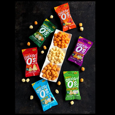 Cheese O's Crunchy Cheese Puffed Bites - Salt and Vinegar 25g - Sweet Victory Products Ltd