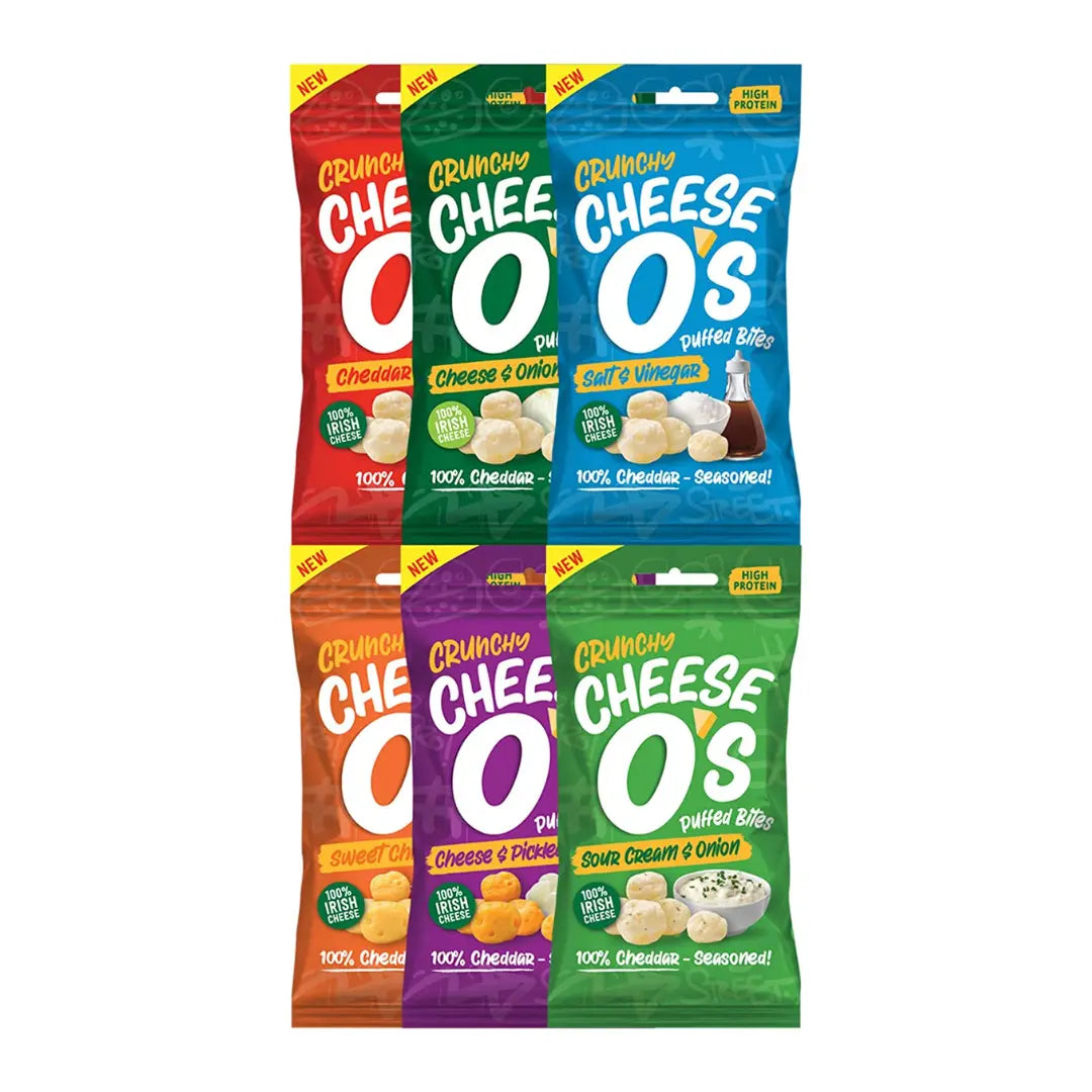Cheese O's Crunchy Cheese Puffed Bites - Bundle 6x25g - Sweet Victory Products Ltd