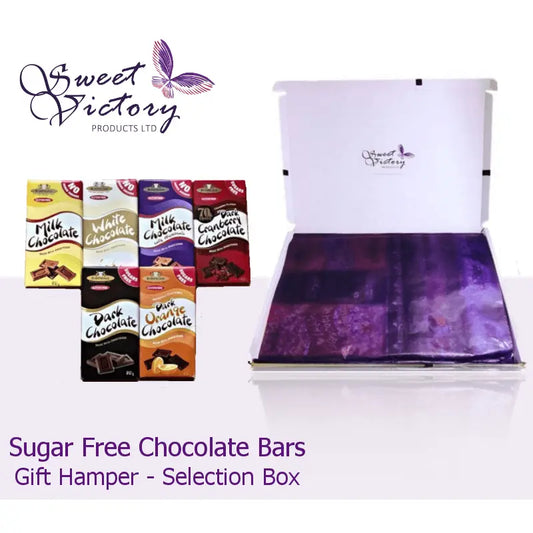 Simpkins No Added Sugar 6 Chocolate Bar Gift Mail Box - Sweet Victory Products Ltd