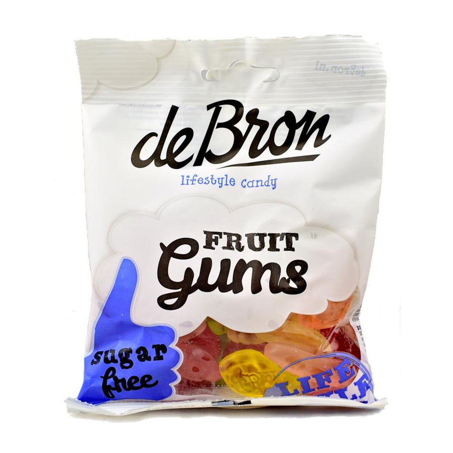 de Bron - Sugar Free Fruit Gums Sweets 100g - Sweet Victory Products Ltd