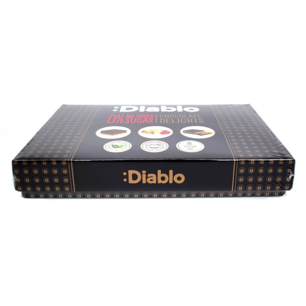 Diablo No Added Sugar 12 Chocolate Delights Box 115g - Sweet Victory Products Ltd
