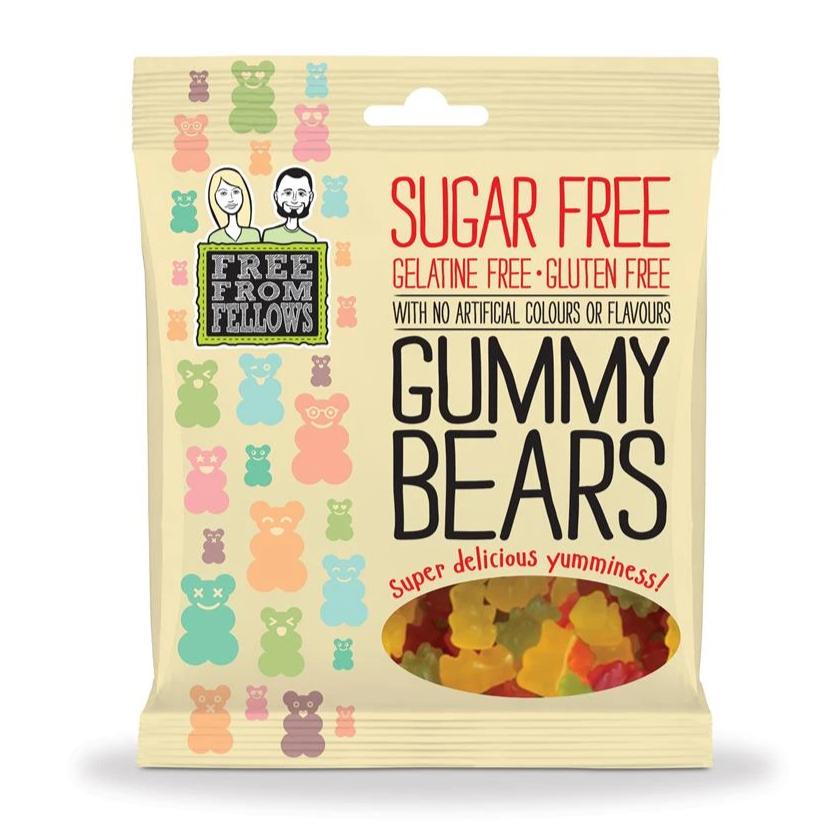 Free From Fellows Sugar Free Vegan Gummy Bears Sweets 100g - Sweet Victory Products Ltd