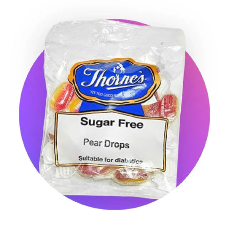 Thornes Sugar Free Sweets Pear Drops 90g - Sweet Victory Products Ltd