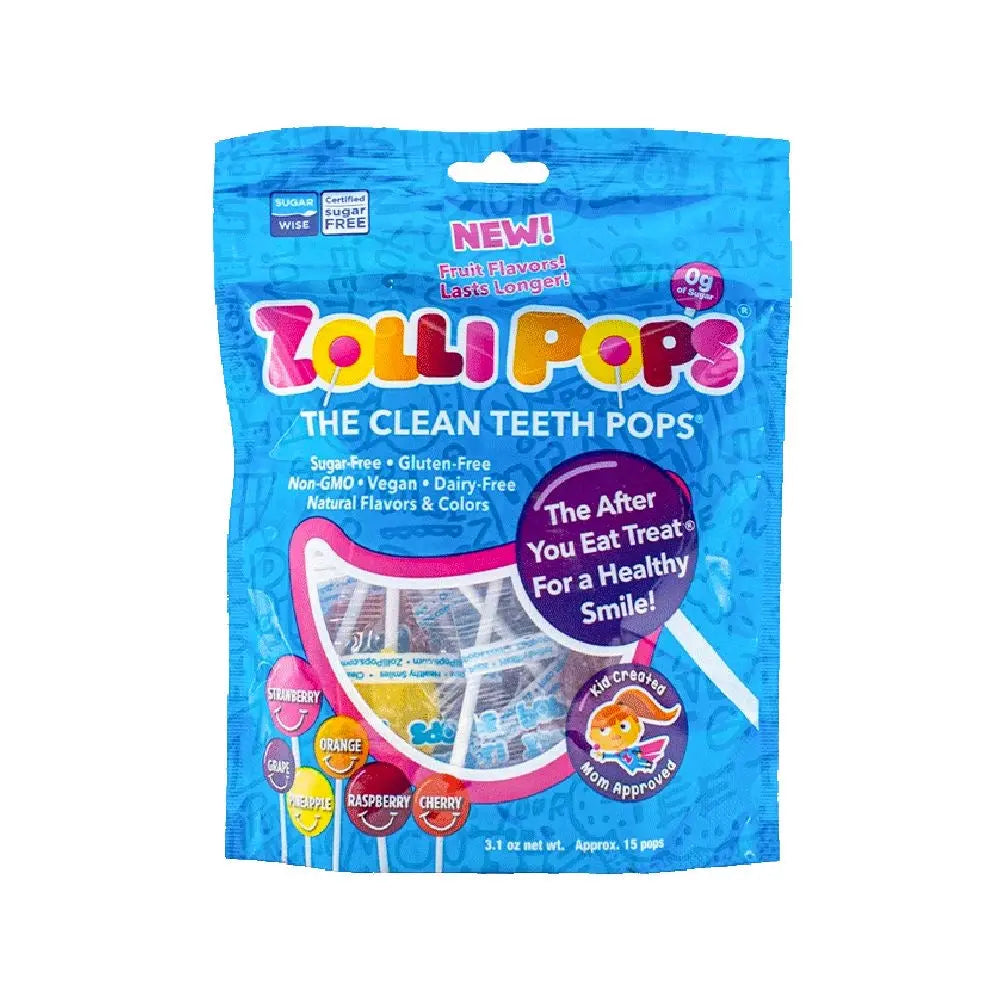 Zollipops Sugar Free Tooth Kind Lollipops x15 Pcs - Sweet Victory Products Ltd