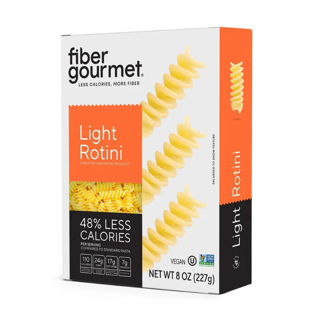 Fiber Gourmet NEW Light Rotini Pasta 227g - Sweet Victory Products Ltd