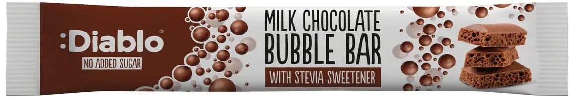 Diablo Bubble No Added Sugar Chocolate Bar - Sweet Victory Products Ltd
