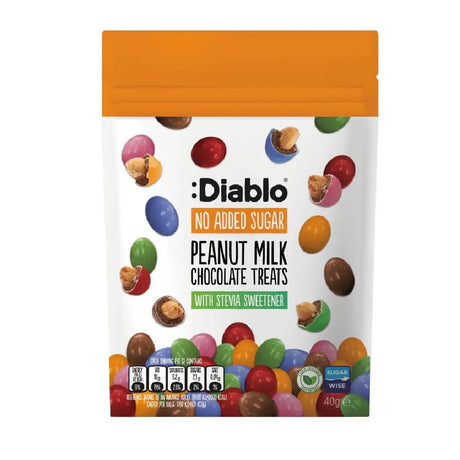 Diablo No Added Sugar Peanut Milk Chocolate Treats - Sweet Victory Products Ltd
