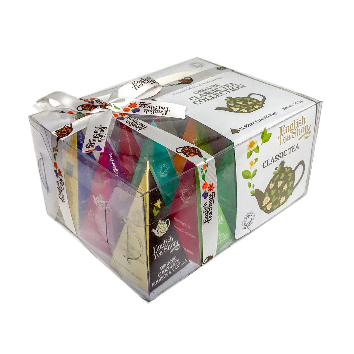 English Tea Shop Organic Classic Tea Collection Prism Teas 12x24g - Sweet Victory Products Ltd