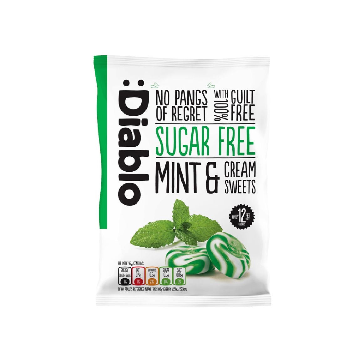 Diablo Sugar Free Mint and Cream Sweets - Sweet Victory Products Ltd