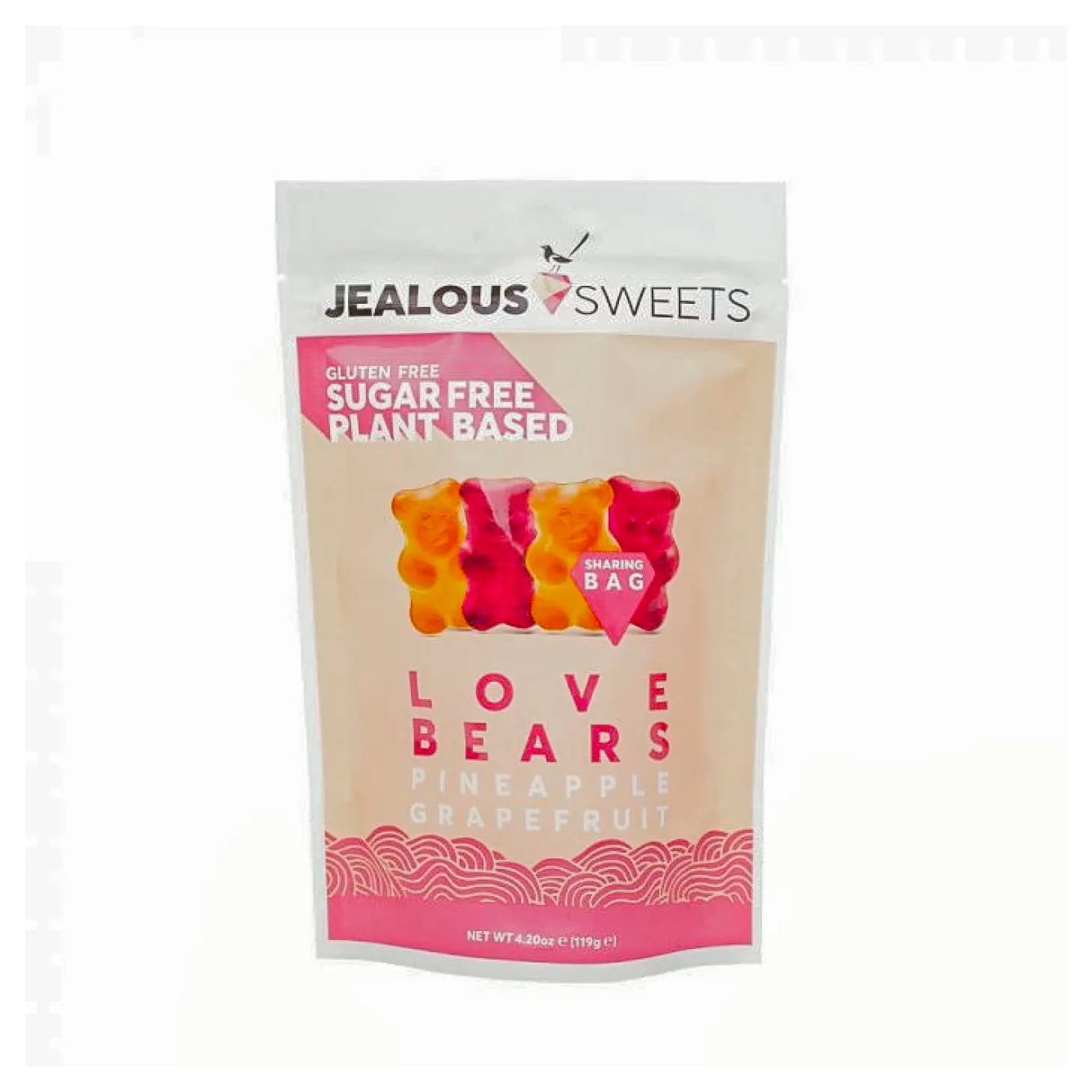 Jealous Sweets Sugar Free Love Bears Sharing Bag 119g - Sweet Victory Products Ltd