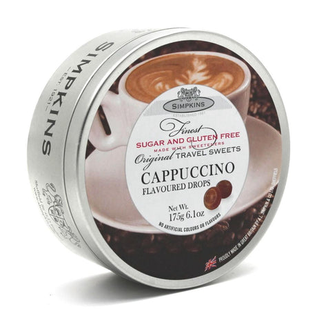 Simpkins Sugar Free Cappuccino sweet Travel Tin - Sweet Victory Products Ltd