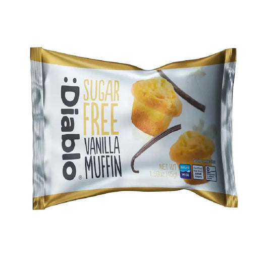 Diablo Sugar Free Vanilla Muffin Cupcake 45g - Sweet Victory Products Ltd