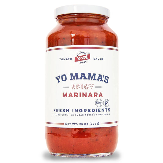 Yo Mama's Keto No Added Sugar Sauce - Spicy Marinara 708g - Sweet Victory Products Ltd