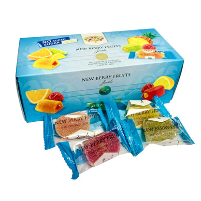 New Berry Fruits No Added Sugar Jellies Sweet Jewels 300g BBE: 04/23 - Sweet Victory Products Ltd