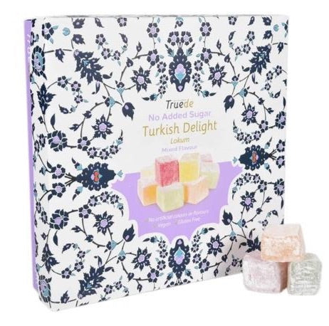 Truede No Added Sugar Mixed Turkish Delight 110g - Sweet Victory Products Ltd