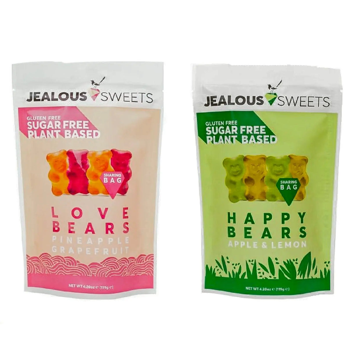 Jealous Sweets Sugar Free Happy Bears Sharing Bag 40g - Sweet Victory Products Ltd