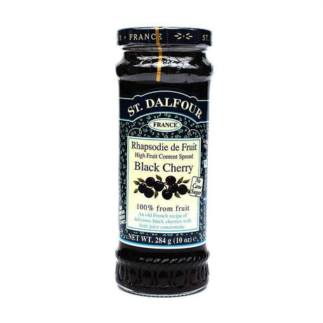 St. Dalfour Black Cherry Jam Spread 284g - Sweet Victory Products Ltd