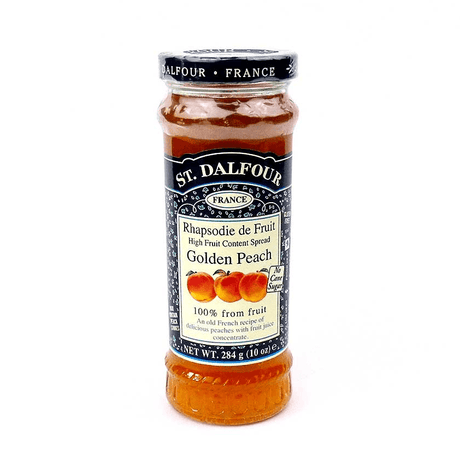 St. Dalfour Golden Peach Preserve No Added Sugar Jam - Sweet Victory Products Ltd