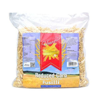 Heart Cafe Lower Carb Fusilli Pasta 1kg - Sweet Victory Products Ltd