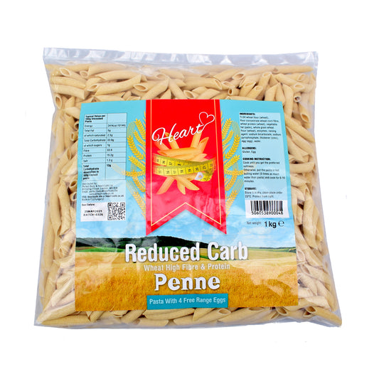 Heart Cafe Lower Carb Penne Pasta 1kg - Sweet Victory Products Ltd