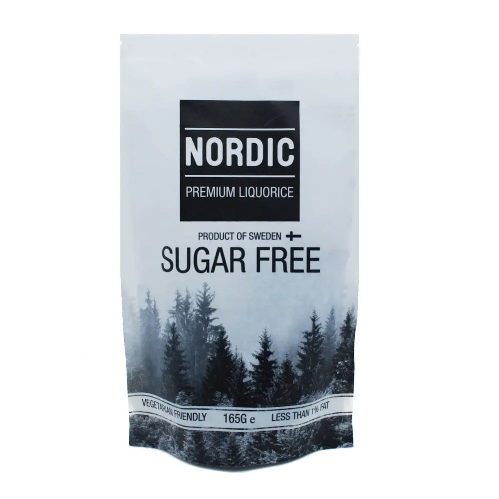 Nordic Premium Sugar Free Soft Liquorice 165G - Sweet Victory Products Ltd