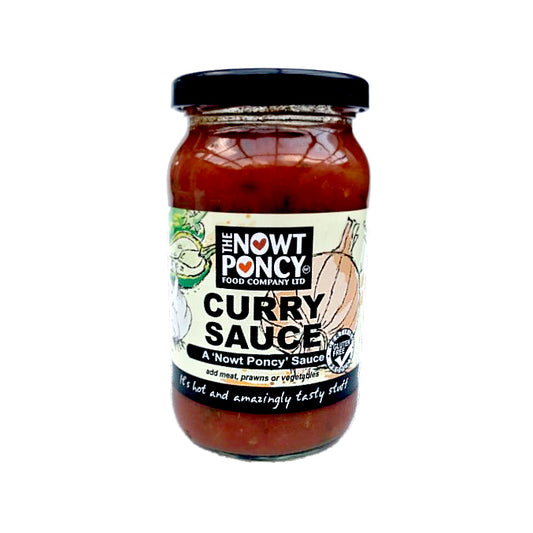 Nowt Poncy Curry Sauce 350g - Sweet Victory Products Ltd