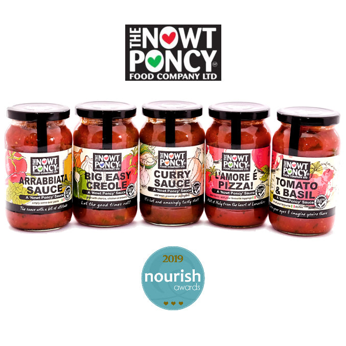 Nowt Poncy Curry Sauce 350g - Sweet Victory Products Ltd