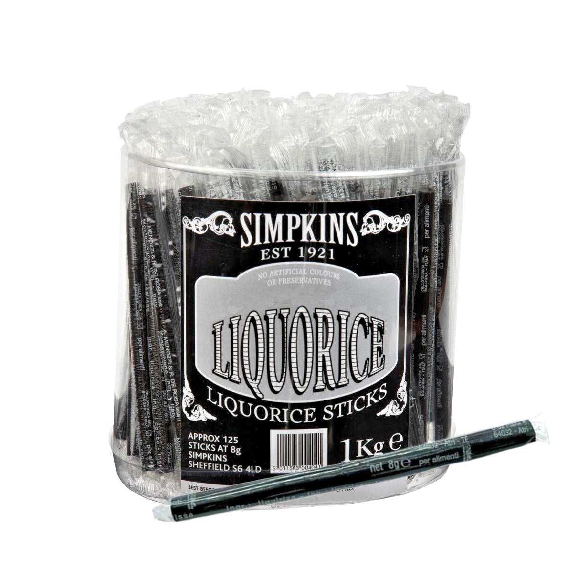 Simpkins Thin Sugar Free Extremely Liquorice Root Stick 8g - Sweet Victory Products Ltd