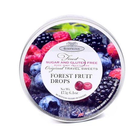 Simpkins Sugar Free Forest Fruits Drops Travel Tin - Sweet Victory Products Ltd
