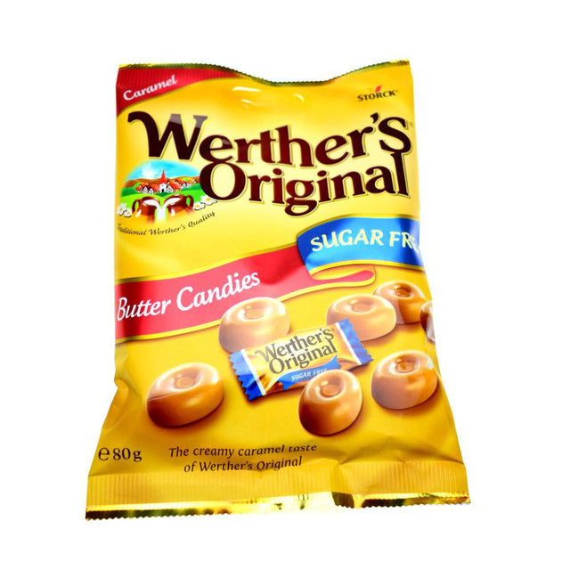 Werther&rsquo;s Original Sugar Free Butter Candies 80g - Sweet Victory Products Ltd
