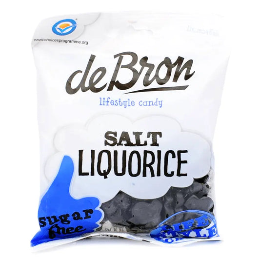 de Bron Sugar Free Salt Liquorice 100g - Sweet Victory Products Ltd