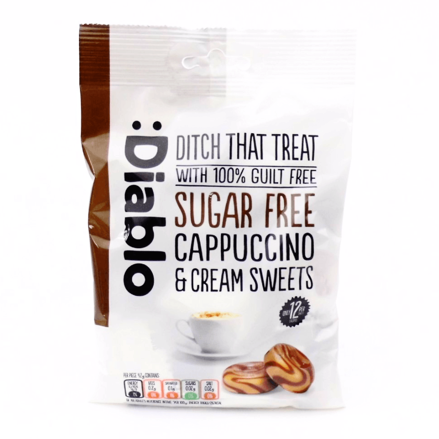 Diablo Sugar Free Cappuccino and Cream Sweets - Sweet Victory Products Ltd