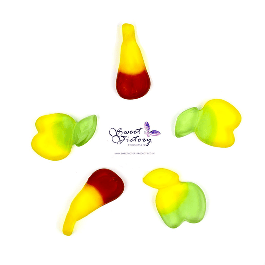 Sugar Free Sweets Jelly/Gummy Apples &amp; Pears 200g - Sweet Victory Products Ltd