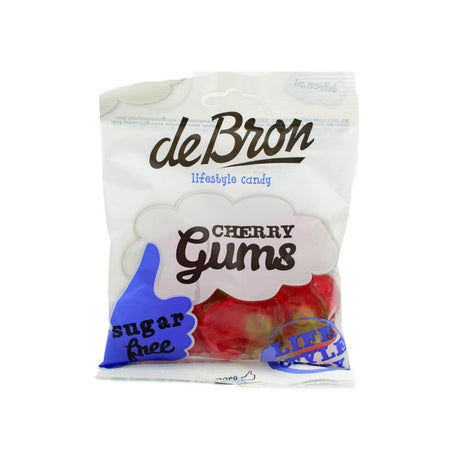 de Bron - Sugar Free Cherry Gums Sweets 90g - Sweet Victory Products Ltd