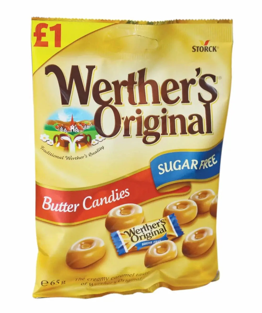 Werther&rsquo;s Original Sugar Free Butter Candies 65g - Sweet Victory Products Ltd
