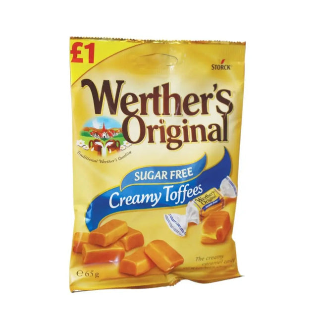 Werther&rsquo;s Original Sugar Free Creamy Toffees 65g - Sweet Victory Products Ltd