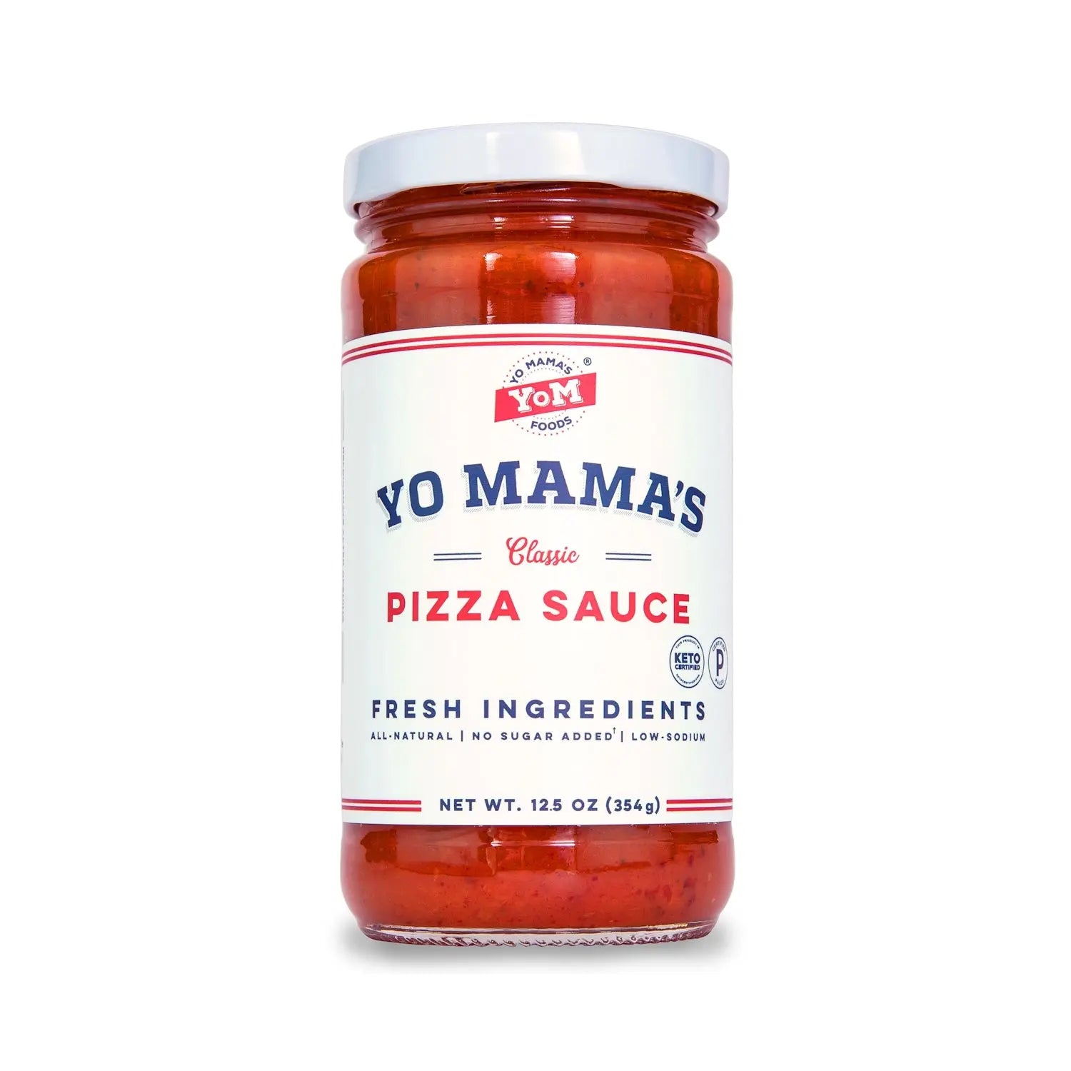 Yo Mama's Keto No Added Sugar Pizza Sauce 354g - Sweet Victory Products Ltd