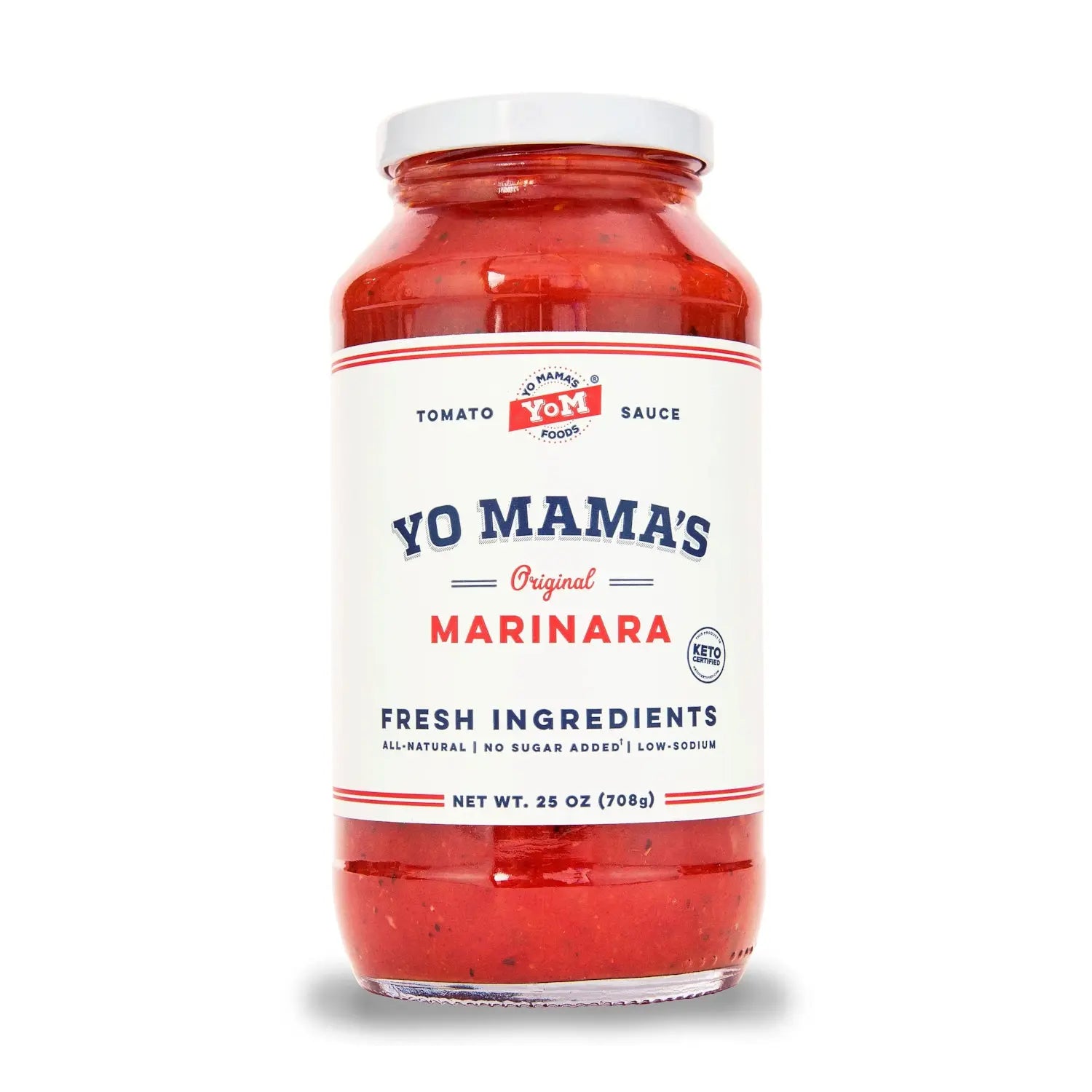 Yo Mama's Keto No Added Sugar Sauce - Original Marinara 708g - Sweet Victory Products Ltd