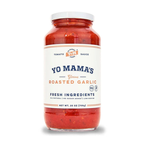 Yo Mama's Keto No Added Sugar Sauce - Roasted Garlic 708g - Sweet Victory Products Ltd