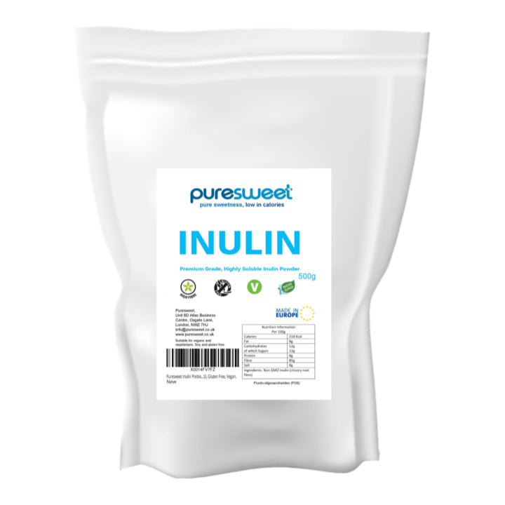 Puresweet Premium Grade High Fibre Inulin Powder 500g - Sweet Victory Products Ltd